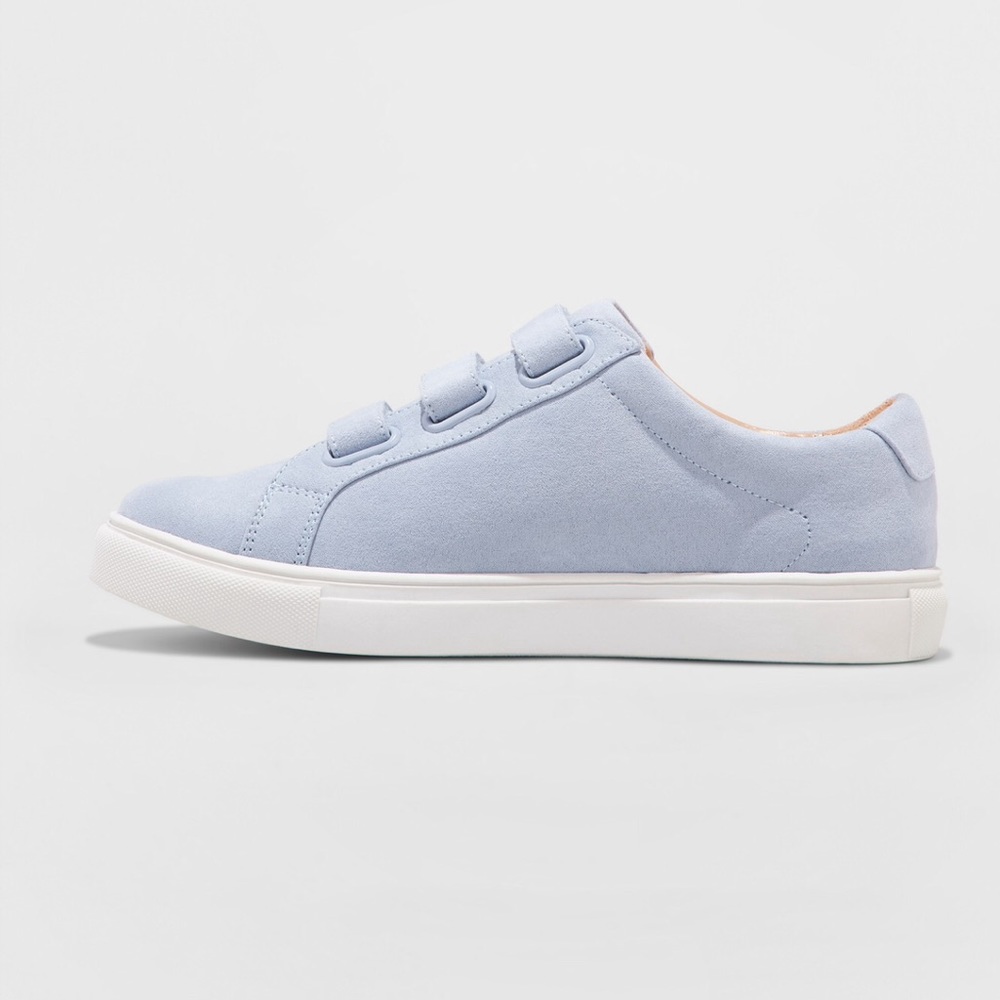NWT A New Day Triple Strap Baby Blue Sneakers - Picture 2 of 3